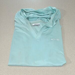 Columbia -Womens Medium,  Aqua long sleeve rash guard shirt